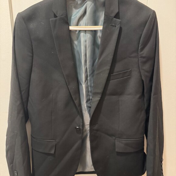 Topman 36R Blazers x 4 (light grey + wool; dark grey; black; navy) - Picture 2 of 8